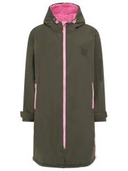 Zwillingsherz Płaszcz przeciwwiatrowy w kolorze khaki rozmiar: L/XL. Brązowe płaszcze Zwillingsherz, l, bez wzorów, z polaru, bez kaptura. Za 284.95 zł.