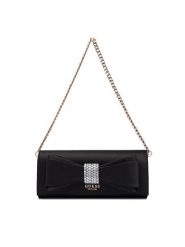 Guess Torebka Elsie Mini HWSS96 50710 Czarny. Czarne kopertówki Guess, z aplikacjami, z materiału, bez dodatków. Za 679.99 zł.