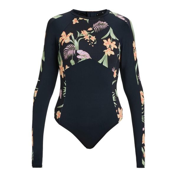 Strój kąpielowy z długim rękawem dla Kobiety FASHION Czarny. Czarne stroje jednoczęściowe Roxy, bez wzorów, z elastanu, sportowe. Za 389.99 zł.