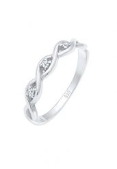 Elli DIAMONDS Pierścionek zaręczynowy Srebro 925 Sterling Damski dla kobiet z brylantem (0.009 ct) Pierścionki 1 ct. Białe pierścionki Elli DIAMONDS, z brylantem, srebrne. Za 538.99 zł.