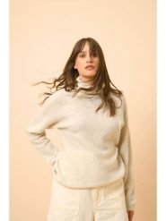 Just Cashmere Kaszmirowy sweter "Blantyre" w kolorze kremowym rozmiar: XL. Brązowe swetry Just Cashmere, xl, bez wzorów, z kaszmiru, bez ramiączek. Za 434.99 zł.