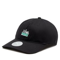 Czapka z daszkiem Puma. Czarne czapki z daszkiem Puma, bez wzorów. Za 49.99 zł.