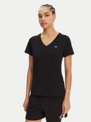 HUGO T-Shirt Classic 50513667 Czarny Slim Fit. Czarne t-shirty Hugo, s, bez wzorów, z bawełny, bez kołnierzyka, bez ramiączek. Za 159.99 zł.