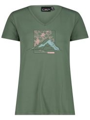 CMP Koszulka funkcyjna w kolorze khaki rozmiar: 34. Brązowe t-shirty sportowe CMP, bez wzorów, z materiału, bez ramiączek, outdoorowe. Za 85.83 zł.