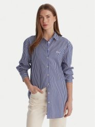 Guess Koszula W6GH39 W1849 Niebieski Relaxed Fit. Niebieskie koszule Guess, l, z aplikacjami, z bawełny, bez kołnierzyka, bez ramiączek. Za 429.99 zł.