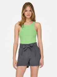 ONLY Top Kenya 15234659 Zielony Regular Fit. Zielone topy ONLY, s, bez wzorów, z bawełny, bez kołnierzyka, bez ramiączek. Za 39.99 zł.