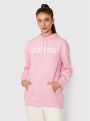 Adidas Bluza W Lin Ov HM1936 Różowy Relaxed Fit. Czerwone bluzy adidas, xs, bez wzorów, z bawełny, bez kaptura. Za 399.99 zł.