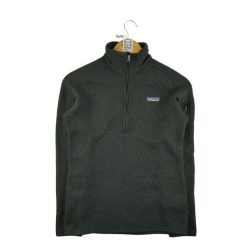 Second life - Lepszy Sweter Damski z Polarowym Golfem - Jak nowy. Czarne swetry Patagonia, bez wzorów, z polaru, sportowe, bez ramiączek. Za 253.76 zł.