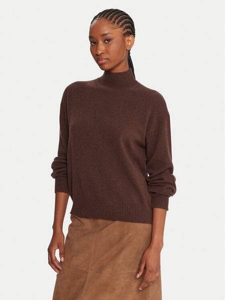 Marella Golf Febo 2523366112 Brązowy Regular Fit. Brązowe swetry Marella, l, bez wzorów, z kaszmiru, bez ramiączek. Za 1,339.00 zł.