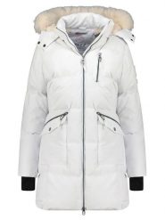 Geographical Norway Płaszcz pikowany "Balaland" w kolorze białym rozmiar: S. Białe płaszcze Geographical Norway, s, bez wzorów, bez kaptura. Za 367.22 zł.