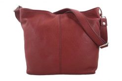 Listonoszka skórzana BARBERINI'S czerwona 12-13. Czerwone shopper bag Barberinis, bez wzorów, ze skóry, biznesowe, duże, bez dodatków. Za 199.99 zł.