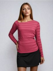 Bluzka z asymetrycznym dekoltem - Inny. Bluzki Sinsay, l, bez wzorów, z asymetrycznym kołnierzem, bez ramiączek. Za 35.99 zł.