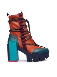United Nude Trzewiki Grip Desert Mid 11035992165 Pomarańczowy. Brązowe botki United Nude, bez wzorów, ze skóry, bez obcasa, na słupku, bez zapięcia. Za 1,689.00 zł.