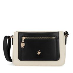 Torebka Beverly Hills Polo Club. Czarne listonoszki Beverly Hills Polo Club, bez wzorów, bez dodatków. Za 179.99 zł.