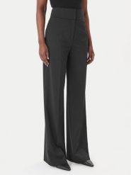 HUGO Spodnie materiałowe Himia 50516143 Czarny Wide Leg. Czarne spodnie materiałowe Hugo, bez wzorów, z materiału. Za 759.99 zł.