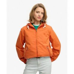 Kurtka damska Superdry. Brązowe kurtki Superdry, bez wzorów, eleganckie, bez kaptura. Za 415.20 zł.
