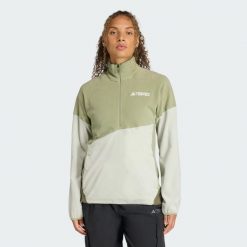 Kurtka Terrex Multi Climawarm Fleece. Zielone kurtki adidas, l, bez wzorów, z polaru, bez kaptura. Za 329.00 zł.