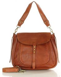 Saddle bag MARCO MAZZINI brąz kamelowy vs120b. Torebki klasyczne bez wzorów, ze skóry, boho, bez dodatków. Za 549.00 zł.