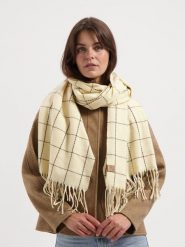 TRAVELIN' Szal w kolorze beżowym rozmiar: onesize. Brązowe szaliki i kominy Travelin', bez wzorów, z materiału. Za 173.99 zł.