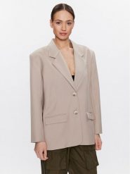 Gestuz Marynarka Paulagz 10907014 Beżowy Oversize. Brązowe marynarki i żakiety Gestuz, s, bez wzorów, z syntetyku, bez ramiączek. Za 529.99 zł.
