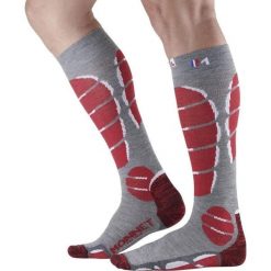 Skarpetki Monnet X-Light. Czerwone skarpetki MONNET, bez wzorów, ze skóry. Za 157.00 zł.