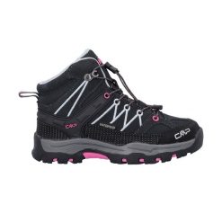 Buty trekkingowe juniorskie CMP Rigel Mid Wp. Czarne buty trekkingowe CMP, bez zapięcia. Za 269.99 zł.