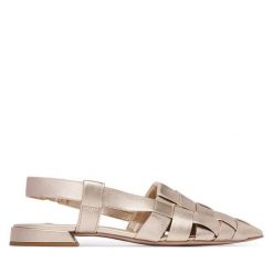 Baleriny HÖGL. Żółte baleriny Högl, bez wzorów, bez obcasa, bez zapięcia. Za 839.99 zł.