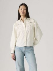 Levi's Koszula w kolorze kremowym rozmiar: S. Brązowe koszule Levi's, s, bez wzorów, z bawełny, bez kołnierzyka, bez ramiączek. Za 104.89 zł.