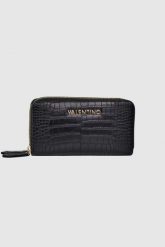 VALENTINO Duży czarny portfel Fire Re. Czarne portfele Valentino by Mario Valentino, bez wzorów, ze skóry ekologicznej. W wyprzedaży za 239.99 zł.