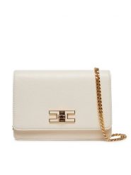Elisabetta Franchi Torba 8053686268709 Biały. Białe kopertówki Elisabetta Franchi, bez wzorów, ze skóry, wizytowe, bez dodatków. Za 1,249.00 zł.