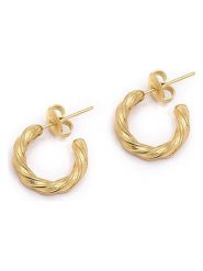 MOODE Kolczyki-półkreole "Marguerite" rozmiar: onesize. Żółte kolczyki MOODE, ze stali. Za 39.99 zł.