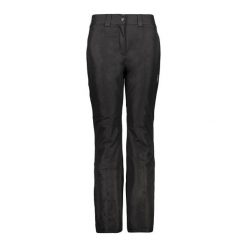 Spodnie narciarskie damskie CMP 3W20636. Czarne spodnie narciarskie CMP, bez wzorów, narciarskie. Za 409.99 zł.