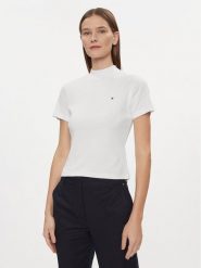 Tommy Hilfiger T-Shirt New Cody WW0WW40586 Biały Slim Fit. Białe t-shirty Tommy Hilfiger, xxl, bez wzorów, z bawełny, bez kołnierzyka, bez ramiączek. Za 119.99 zł.