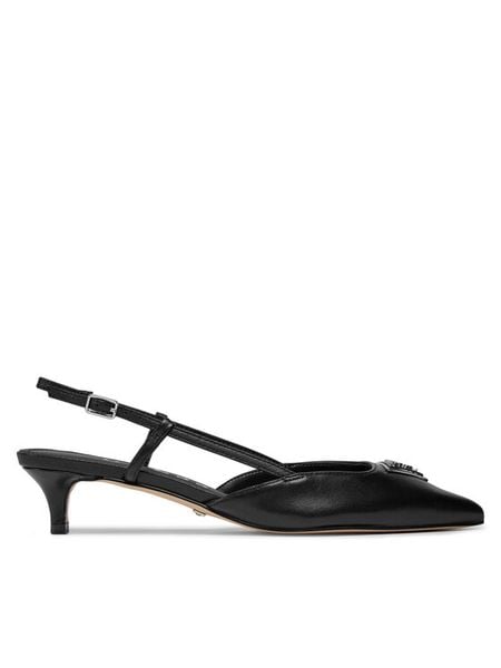 Guess Czółenka Jesson FLPJES LEA05 Czarny. Czarne czółenka Guess, z aplikacjami, ze skóry, bez obcasa, bez zapięcia. Za 309.99 zł.
