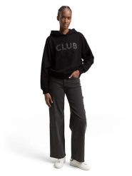 Tom Tailor Bluza w kolorze czarnym rozmiar: S. Czarne bluzy Tom Tailor, s, bez wzorów, bez ramiączek, z kapturem. Za 83.42 zł.