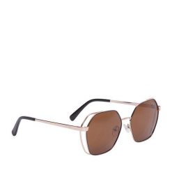 Okulary przeciwsłoneczne Nine West. Żółte okulary przeciwsłoneczne Nine West, bez wzorów, złote. Za 149.99 zł.