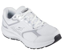 Buty do biegania damskie Skechers Go Run Consistent 2.0. Białe buty do biegania Skechers, bez wzorów, z materiału, bez zapięcia, do biegania. Za 249.99 zł.