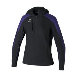 Kurtka treningowa Erima Evo Star z kapturem, wielokolorowa. Czarne kurtki Erima, bez wzorów, eleganckie, z kapturem. W wyprzedaży za 239.50 zł.