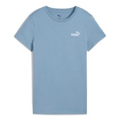 Koszulka damska Puma Small No. 1. Niebieskie t-shirty sportowe Puma, bez wzorów, bez ramiączek. Za 65.00 zł.