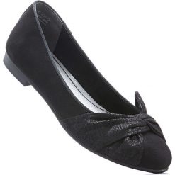 Baleriny Marco Tozzi bonprix czarny. Baleriny marki bonprix. Za 54.99 zł.