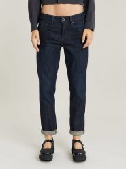 G-Star Dżinsy - Boyfriend fit - w kolorze granatowym rozmiar: W24/L30. Niebieskie jeansy G-Star, l, z aplikacjami, z bawełny, klasyczne. Za 222.94 zł.