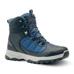 Buty turystyczne damskie Quechua SH500 mountain mid wodoodporne. Niebieskie buty trekkingowe QUECHUA, na zimę, bez zapięcia. W wyprzedaży za 199.99 zł.