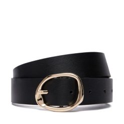 Pasek Tommy Hilfiger. Czarne paski Tommy Hilfiger, bez wzorów. Za 269.99 zł.