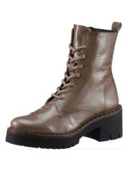 Heine Skórzane botki w kolorze jasnobrązowym rozmiar: 40. Brązowe botki Heine, bez wzorów, ze skóry, eleganckie, bez obcasa, bez zapięcia. Za 217.99 zł.