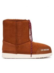 LOVE MOSCHINO Śniegowce JA24112G1PISF212 Beżowy. Brązowe śniegowce Love Moschino, bez wzorów, ze skóry, bez zapięcia. Za 709.99 zł.