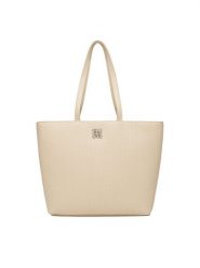 Nine West Torebka CEO-HAMPSHIRE-IV-LDA8170 Beżowy. Brązowe shopper bag Nine West, bez wzorów, z materiału, bez dodatków. Za 269.99 zł.