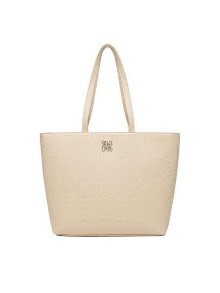 Nine West Torebka CEO-HAMPSHIRE-IV-LDA8170 Beżowy. Brązowe shopper bag Nine West, bez wzorów, z materiału, bez dodatków. Za 269.99 zł.