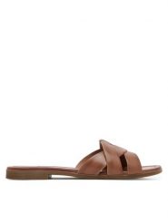 Lasocki Klapki CEO-WI23-RUPIA-02 Brązowy. Brązowe klapki Lasocki, bez wzorów, ze skóry, bez obcasa, bez zapięcia. Za 139.99 zł.