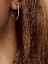 Les Petites Précieuses Pozłacane kolczyki-kreole z cyrkoniami rozmiar: onesize. Żółte kolczyki Les Petites Précieuses, z cyrkonią, pozłacane. Za 130.99 zł.