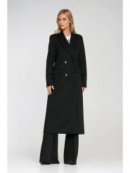 Nife Płaszcz przejściowy w kolorze czarnym rozmiar: 38. Czarne płaszcze Nife, bez wzorów, bez kaptura. Za 413.35 zł.